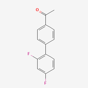 molecular formula C14H10F2O B1606066 1-(2',4'-Difluoro(1,1'-biphenyl)-4-yl)ethan-1-one CAS No. 53591-79-0