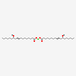 molecular formula C36H66BaO6 B1606071 9-Octadecenoic acid, 12-hydroxy-, barium salt (2:1), (9Z,12R)- CAS No. 4722-99-0