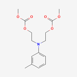 molecular formula C15H21NO6 B1606084 2,4,10-Trioxa-7-azaundecan-11-oic acid, 7-(3-methylphenyl)-3-oxo-, methyl ester CAS No. 25790-28-7