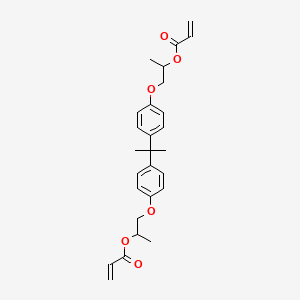 molecular formula C27H32O6 B1606089 (1-Methylethylidene)bis[4,1-phenyleneoxy(1-methyl-2,1-ethanediyl)] diacrylate CAS No. 67952-50-5
