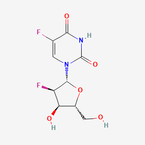 molecular formula C9H10F2N2O5 B1606091 5-Fluoro-1-(2'-fluoro-2'-deoxyribofuranosyl)uracil CAS No. 72-84-4