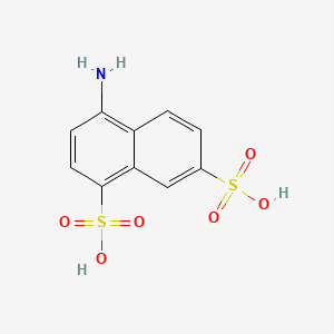 molecular formula C10H9NO6S2 B1606096 4-aminonaphthalene-1,7-disulfonic acid CAS No. 85-74-5