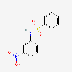 molecular formula C12H10N2O4S B1606097 N-(3-Nitrophenyl)benzenesulfonamide CAS No. 80-37-5