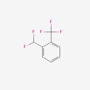 molecular formula C8H5F5 B1606099 alpha,alpha,alpha,alpha',alpha'-Pentafluoro-o-xylene CAS No. 312-95-8