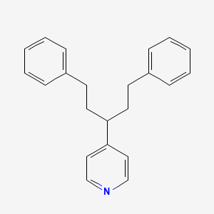 molecular formula C22H23N B1606102 4-[3-Phenyl-1-(2-phenylethyl)propyl]pyridine CAS No. 2057-47-8