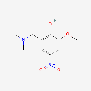 molecular formula C10H14N2O4 B1606108 2-Dimethylaminomethyl-4-nitro-6-methoxyphenol CAS No. 2977-69-7