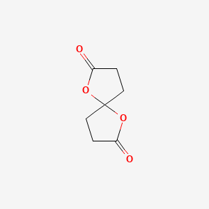 molecular formula C7H8O4 B1606111 1,6-二氧杂螺[4.4]壬烷-2,7-二酮 CAS No. 3505-67-7