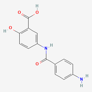 5-((4-Aminobenzoyl)amino)salicylic acid