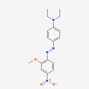 molecular formula C17H20N4O3 B1606123 N,N-DIETHYL-4-[(2-METHOXY-4-NITRO)PHENYLAZO]ANILINE CAS No. 6373-95-1