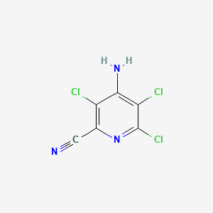 molecular formula C6H2Cl3N3 B1606129 4-Amino-3,5,6-trichloropyridine-2-carbonitrile CAS No. 14143-60-3