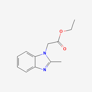 molecular formula C12H14N2O2 B1606135 ethyl (2-methyl-1H-benzimidazol-1-yl)acetate CAS No. 97420-36-5