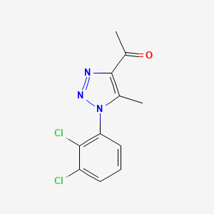 molecular formula C11H9Cl2N3O B1606139 1-[1-(2,3-dichlorophenyl)-5-methyl-1H-1,2,3-triazol-4-yl]ethan-1-one CAS No. 519056-56-5