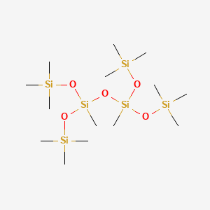 molecular formula C14H42O5Si6 B1606146 1,1,1,3,5,7,7,7-Octamethyl-3,5-bis(trimethylsiloxy)tetrasiloxane CAS No. 2003-92-1