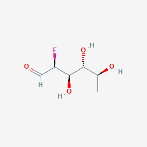 molecular formula C6H11FO4 B160615 L-Galactose, 2,6-dideoxy-2-fluoro- CAS No. 70763-62-1