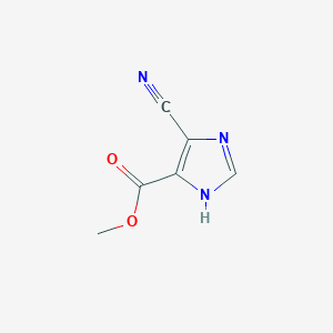 molecular formula C6H5N3O2 B1606151 Methyl 4-cyano-1H-imidazole-5-carboxylate CAS No. 59253-71-3