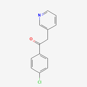 molecular formula C13H10ClNO B1606152 1-(4-Chlorophenyl)-2-(3-pyridinyl)ethanone CAS No. 58158-57-9