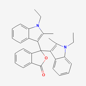 1(3H)-Isobenzofuranone, 3,3-bis(1-ethyl-2-methyl-1H-indol-3-yl)-