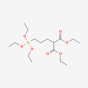 molecular formula C16H32O7Si B1606177 Diethyl (3-(triethoxysilyl)propyl)malonate CAS No. 22408-96-4