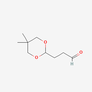 molecular formula C9H16O3 B1606186 5,5-Dimethyl-1,3-dioxane-2-propionaldehyde CAS No. 58697-03-3