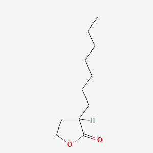 molecular formula C11H20O2 B1606198 alpha-Heptyl-gamma-butyrolactone CAS No. 2983-21-3