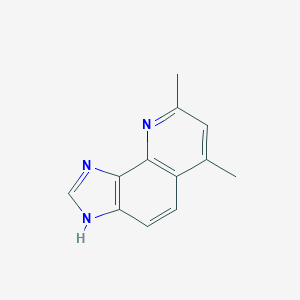 molecular formula C12H11N3 B160620 6,8-Dimethyl-3H-imidazo[4,5-H]quinoline CAS No. 137654-49-0