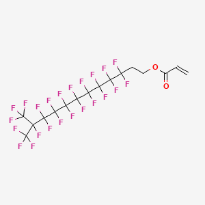 molecular formula C16H7F23O2 B1606203 3,3,4,4,5,5,6,6,7,7,8,8,9,9,10,10,11,12,12,12-Icosafluoro-11-(trifluoromethyl)dodecyl acrylate CAS No. 52956-81-7