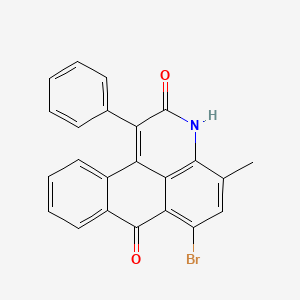 molecular formula C23H14BrNO2 B1606204 6-Bromo-4-methyl-1-phenylanthrapyridone CAS No. 67499-52-9