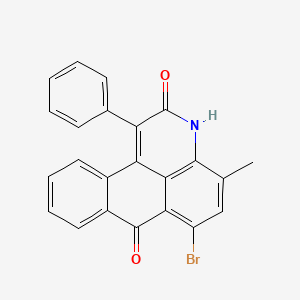 molecular formula C23H14BrNO2 B1606204 6-Bromo-4-methyl-1-phenyl-3H-naphtho[1,2,3-de]quinoline-2,7-dione CAS No. 67499-52-9