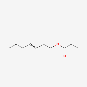 molecular formula C11H20O2 B1606205 Hept-3-enyl 2-methylpropanoate CAS No. 67801-45-0