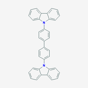 molecular formula C36H24N2 B160621 4,4'-Bis(N-carbazolyl)-1,1'-biphenyl CAS No. 58328-31-7