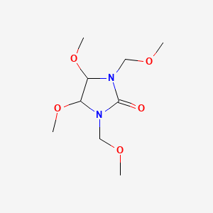 molecular formula C9H18N2O5 B1606212 2-Imidazolidinone, 4,5-dimethoxy-1,3-bis(methoxymethyl)- CAS No. 4356-60-9