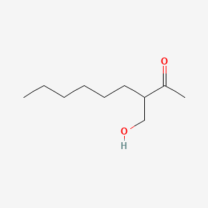 molecular formula C10H20O2 B1606213 2-Nonanone, 3-(hydroxymethyl)- CAS No. 67801-33-6