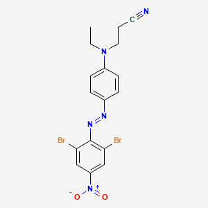 molecular formula C17H15Br2N5O2 B1606215 3-((4-((2,6-Dibromo-4-nitrophenyl)azo)phenyl)ethylamino)propiononitrile CAS No. 55281-26-0