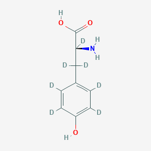 molecular formula C9H11NO3 B160622 L-4-Hydroxyphenyl-D4-alanine-2,3,3-D3 CAS No. 130551-49-4
