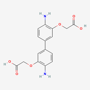 molecular formula C16H16N2O6 B1606240 O,O'-(4,4'-Diaminobiphenyl-3,3'-ylene)di(glycollic acid) CAS No. 3366-63-0