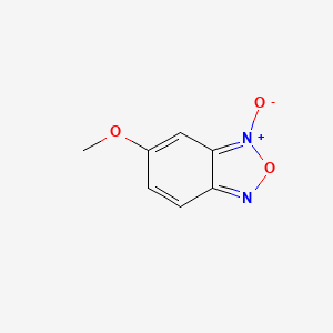 molecular formula C7H6N2O3 B1606275 5-Methoxybenzofurazan 3-oxide CAS No. 3524-06-9