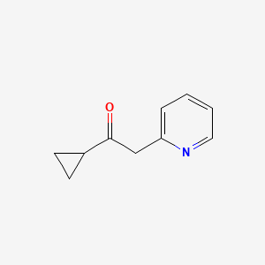 molecular formula C10H11NO B1606279 1-Cyclopropyl-2-(pyridin-2-yl)ethan-1-one CAS No. 57276-32-1