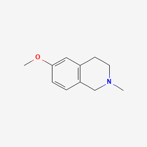 molecular formula C11H15NO B1606339 6-Methoxy-2-methyl-1,2,3,4-tetrahydroisoquinoline CAS No. 54893-54-8