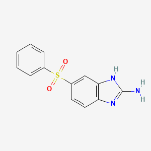 1H-Benzimidazol-2-amine, 5-(phenylsulfonyl)-