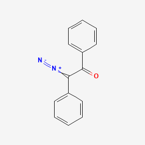 molecular formula C14H10N2O B1606351 Ethanone, diazodiphenyl- CAS No. 3469-17-8