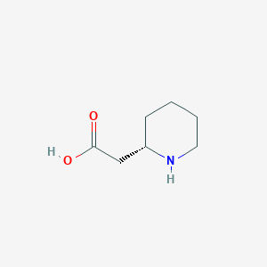 molecular formula C7H13NO2 B1606360 (S)-2-(Piperidin-2-yl)acetic acid CAS No. 64625-19-0