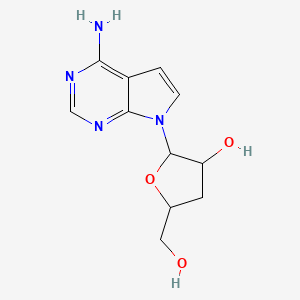 2-(4-Aminopyrrolo[2,3-d]pyrimidin-7-yl)-5-(hydroxymethyl)oxolan-3-ol