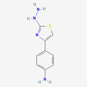 2-Hydrazino-4-(4-aminophenyl)thiazole