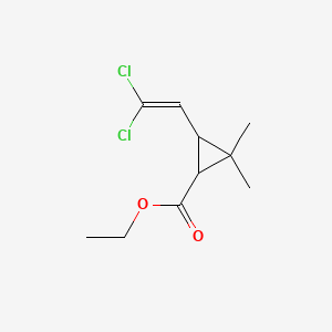 Cyclopropanecarboxylic acid, 3-(2,2-dichloroethenyl)-2,2-dimethyl-, ethyl ester