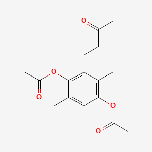 2-Butanone, 4-[2,5-bis(acetyloxy)-3,4,6-trimethylphenyl]-