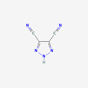 molecular formula C4HN5 B1606427 1H-1,2,3-Triazole-4,5-dicarbonitrile CAS No. 53817-16-6