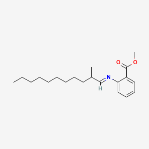 molecular formula C20H31NO2 B1606429 Benzoic acid, 2-[(2-methylundecylidene)amino]-, methyl ester CAS No. 67800-80-0