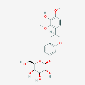 molecular formula C23H28O10 B160643 Astraisoflavanin CAS No. 131749-60-5