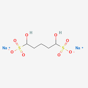 molecular formula C5H10Na2O8S2 B1606438 Disodium 1,5-dihydroxypentane-1,5-disulphonate CAS No. 7420-89-5
