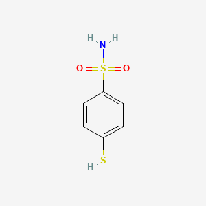 molecular formula C6H7NO2S2 B1606446 Benzenesulfonamide, p-mercapto- CAS No. 64058-62-4